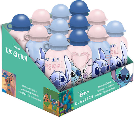 Kids Licensing Sticlă pentru Copii Lilo & Stitch din Aluminiu 500ml
