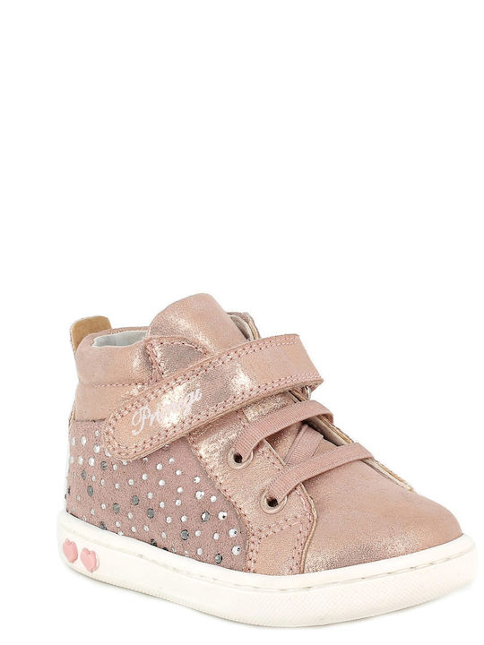 Primigi Kinder-Sneaker Hoch mit Klettverschluss Rosa