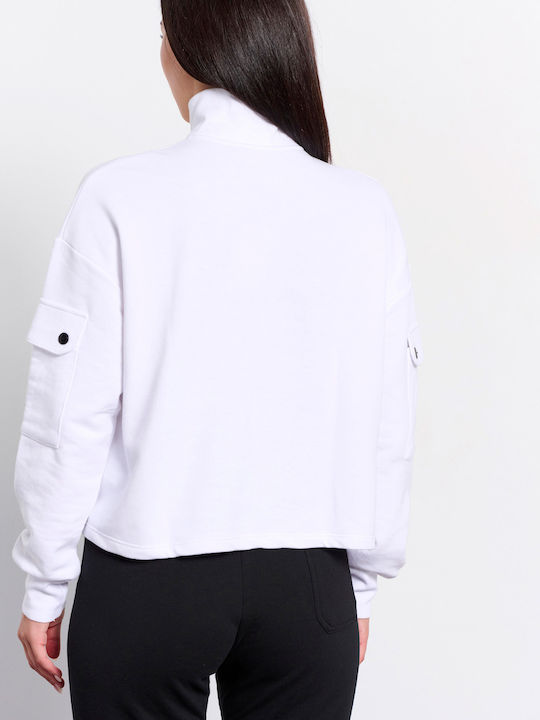 BodyTalk Women's Athletic Blouse Long Sleeve White