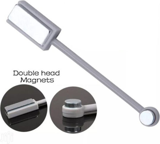 Alezori Cateye Double Head Instrumente De Decorare Pentru Unghii În Culoare Argintie