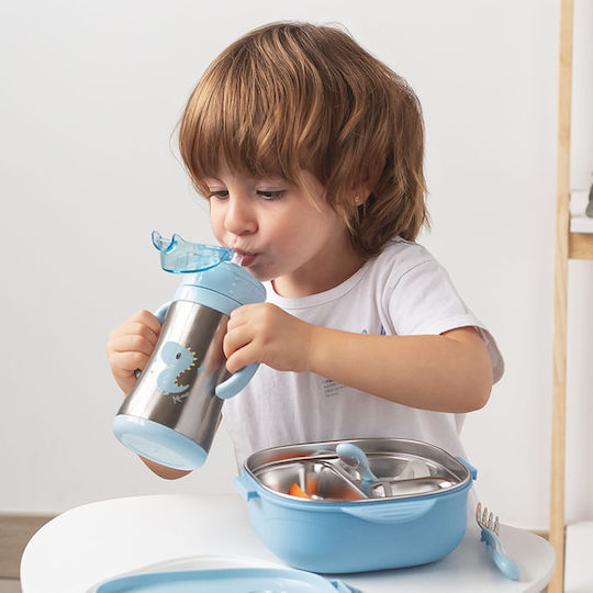 Kiokids Little Dinosaur Baby Thermos for Liquids Stainless Steel 280ml