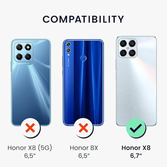 KWmobile Back Cover Silicone 1.3mm Winter Rose (Honor X8)
