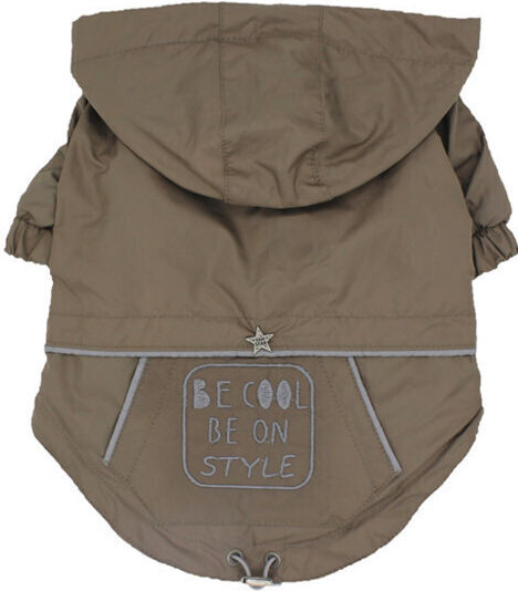 Glee Odin Brown Waterproof Dog Coat XXLarge with 43cm Back Length