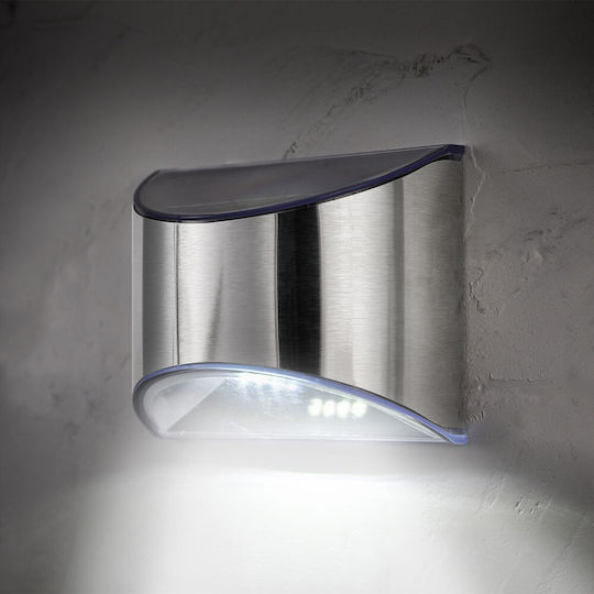 Modee Lighting Комплект 2 Соларни Светлини 6лм с Студено бяло Светлина 6000К IP44 8смx8смx4.5смсм.