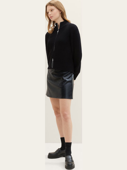 Leather Mini Skirt Black