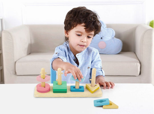 Eli Neli Montessori Εκπαιδευτικό Παιχνίδι Γνώσεων από Ξύλο για 2+ Ετών