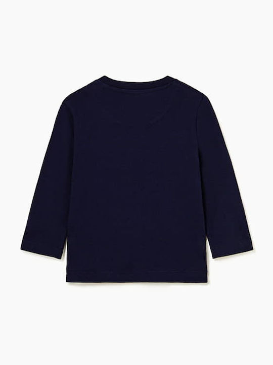 Mayoral Kids Blouse Long Sleeve Navy Blue