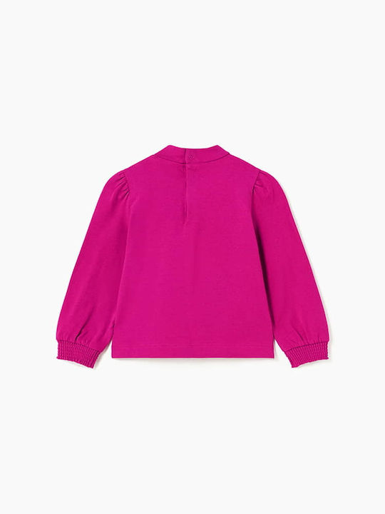 Mayoral Kids Blouse Long Sleeve Fuchsia