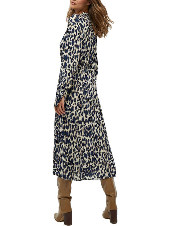 Peppercorn Summer Midi Shirt Dress Dress Animal Print