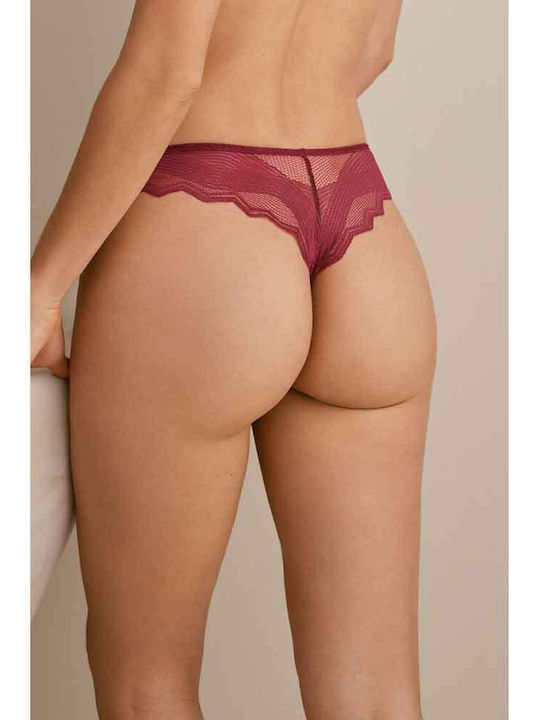 Promise Women's String Burgundy