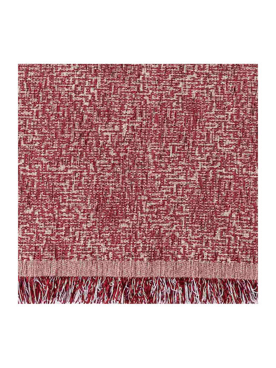 Borea Tile Three-Seater Sofa Throw Chenille 180x300cm Purple