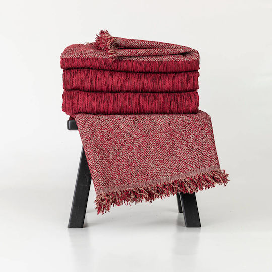 Borea Square Ριχτάρι Τετραθέσιου Καναπέ Chenille 180x350εκ. Γκρι