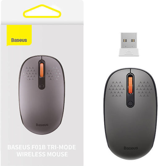 Baseus F01B Ασύρματο Bluetooth Mini Ποντίκι Frosted Grey