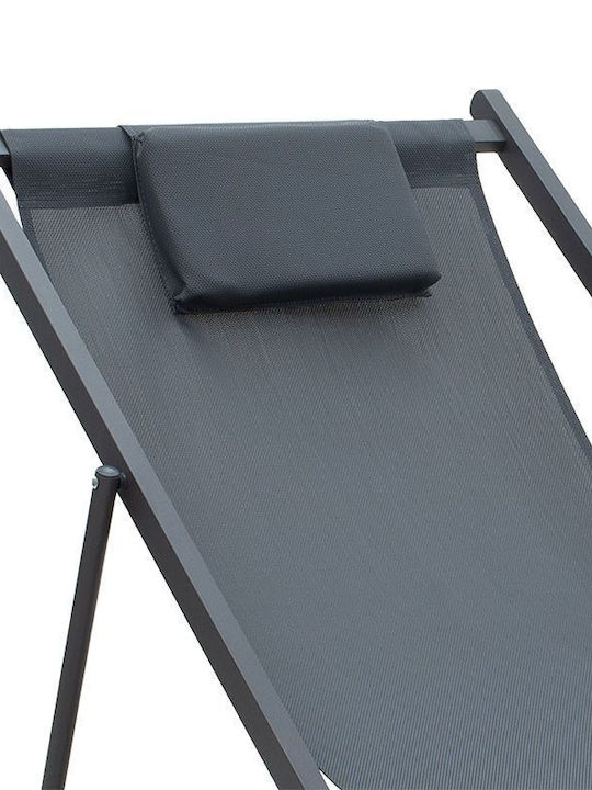 Deckchairs Corte Aluminum Charcoal 97x61x81cm