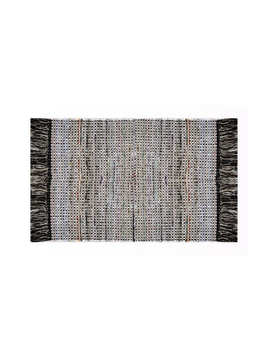 Tzikas Carpets Boho 30150-080 Rug Outdoor Rectangular with Fringes Black