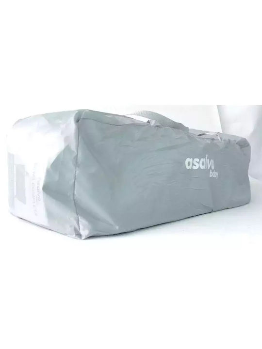 Asalvo Complete Rabbit Παρκοκρέβατο 2 Επιπέδων με Αλλαξιέρα & Στρώμα Γαλάζιο 125x77cm