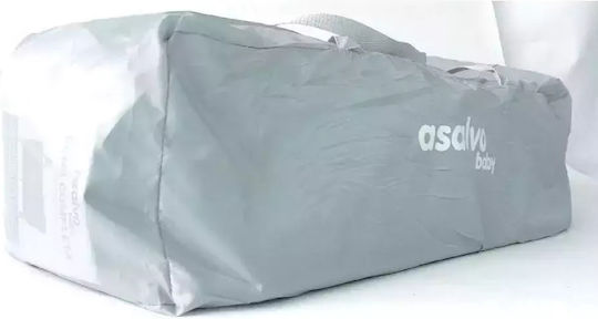 Asalvo Complete Rabbit Кошара за игра 2 Нива с Променяща се Повърхност & Матрак Светлосин 125x77см
