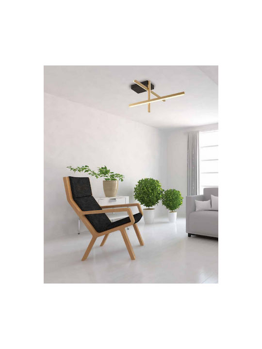 Zambelis Lights Deckenleuchte 50cm Gold mit Integrierter LED
