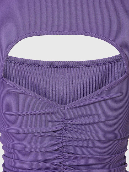 Funky Buddha Bluza de Damă Mânecă lungă Violet