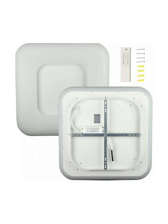 V-TAC Ceiling Mount Light 30cm White with Integrated LED and Remote Control