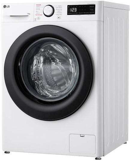 LG Mașină de Spălat Rufe 10kg cu Tehnologie cu Abur 1400 Rotiri AI DD F4R3010NSWB
