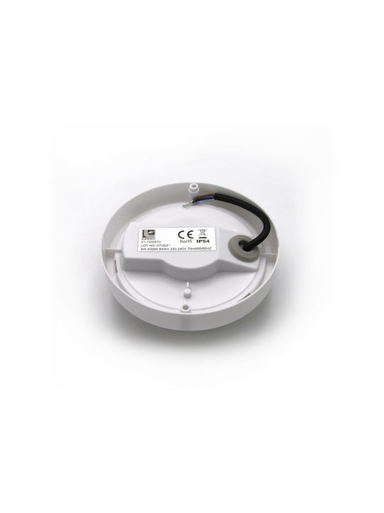 Adeleq Outdoor Ceiling Flush Mount with Integrated LED in White Color 21-1400810