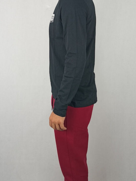 Paco & Co Men's Sweatpants with Rubber Burgundy