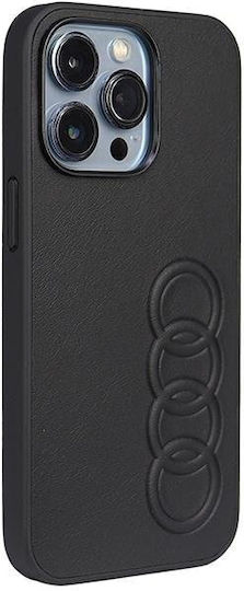 Audi Back Cover Δερμάτινο / Πλαστικό Μαύρο (iPhone 13 Pro)