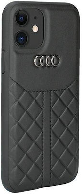 Audi Umschlag Rückseite Leder / Kunststoff Schwarz (iPhone 11)