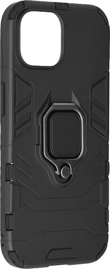 Techsuit Shield Back Cover Silicone Durable Black (iPhone 15) KF2314034