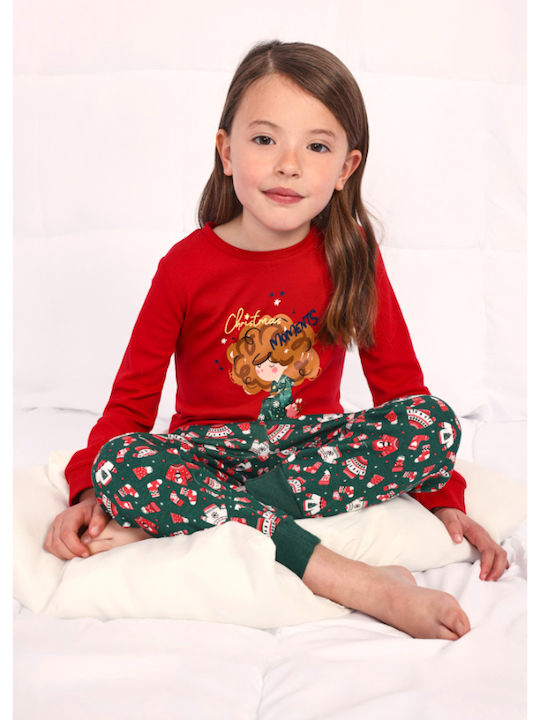 Mayoral Set Top & Bottom Kids Pyjamas Red