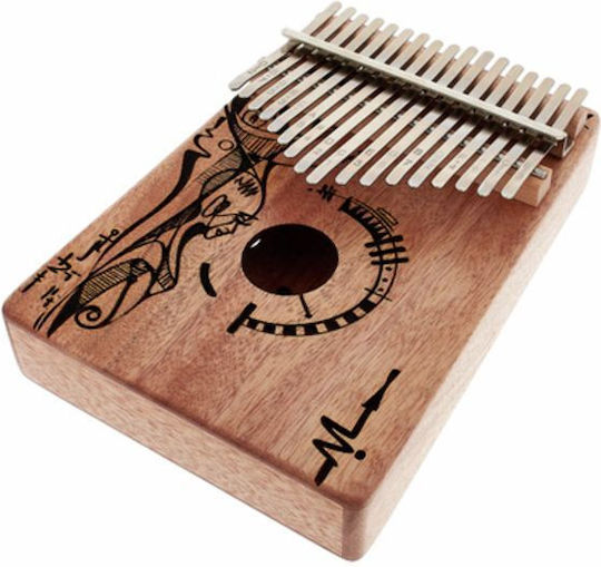 Sela Kalimba 17 Noten mit Lautsprecher