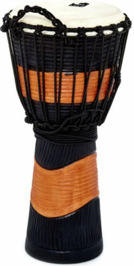 Toca Percussion Street Series Djembe Schwarz Färbung 10 Zoll Mit Seil Spannvorrichtung