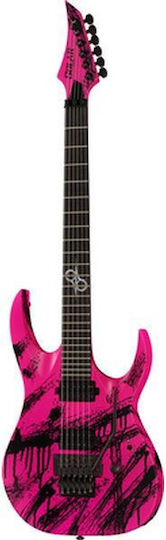 Solar Guitars Ηλεκτρική Κιθάρα ST Style με HH Διάταξη Μαγνητών Pink Neon Matte