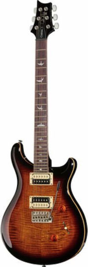 PRS Guitars SE Custom 24 Електрическа Китара SG с HH Конфигурация на Пикапите Black Gold Burst с Калъф