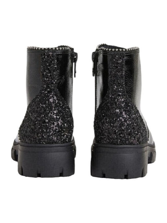 Kinderstiefel mit Reißverschluss Schwarz