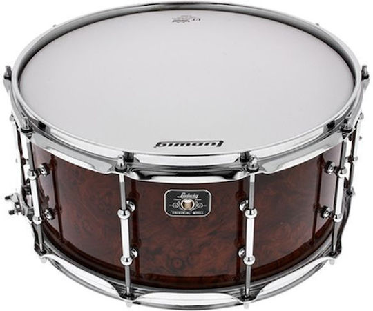 Ludwig Ταμπούρο Hölzernes 14" x 6.5" Braun