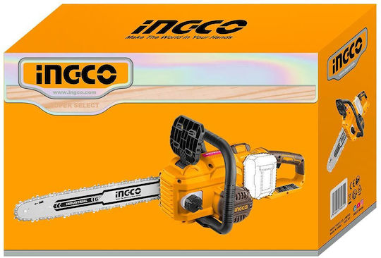 Ingco Αλυσοπρίονο Μπαταρίας 2x4Ah Brushless 20V 6.2kg με Λάμα 40cm