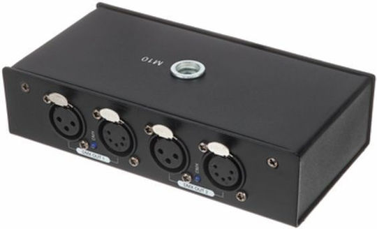 Eurolite 2 3/5-Pol DMX Splitter für Lichtkonsole / 2 XLR-Eingänge