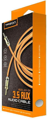 Treqa 3.5mm male - 3.5mm male Cable Orange 1m (AUX-104)