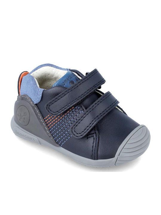 Kids Sneakers High Anatomic with Hoop & Loop Closure Blue