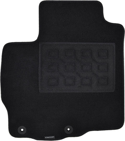 Set of Front and Rear Mats 4pcs for Peugeot 4008 Citroen C4 Aircross Black