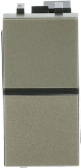 Abb Abb Recessed Wall Switch Single with Champagne Frame