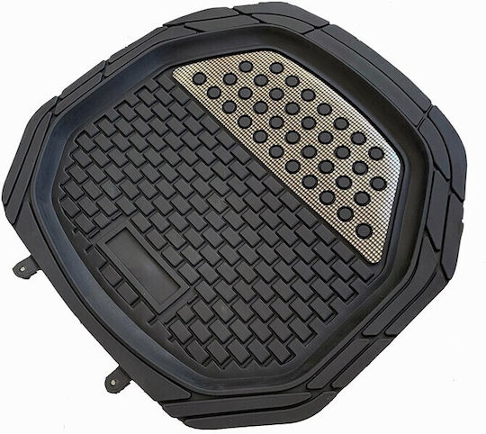 Set of Front and Rear Mats 4pcs Tray Type for Mazda 2 Black