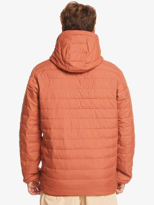 Quiksilver SCALY Men's Winter Puffer Jacket Orange