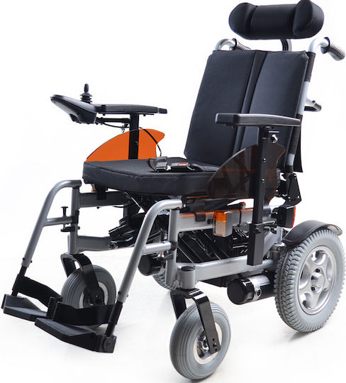 Mobiak Titan Electric Folding Wheelchair 44cm Silver