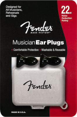 Fender Musician Ωτοασπίδες 2τμχ σε Μαύρο Χρώμα