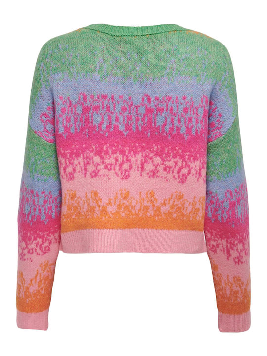 Only Women's Long Sleeve Sweater Fuchsia