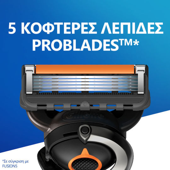 Gillette Fusion 5 Proglide Razor cu Capete de schimb 5 lame și bandă lubrifiantă 4buc