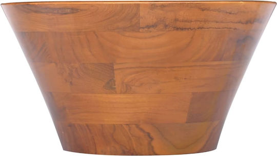 vidaXL Επικαθήμενος Νιπτήρας Πορσελάνης 40x40x20cm Καφέ
